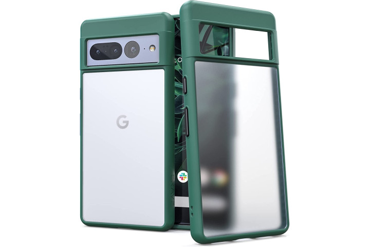 Crave Slim Guard Case for Google Pixel 7 Pro in Forest Green, showing off the slim protection.