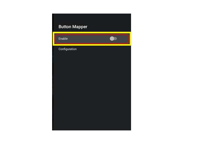 Button mapper enable toggle.