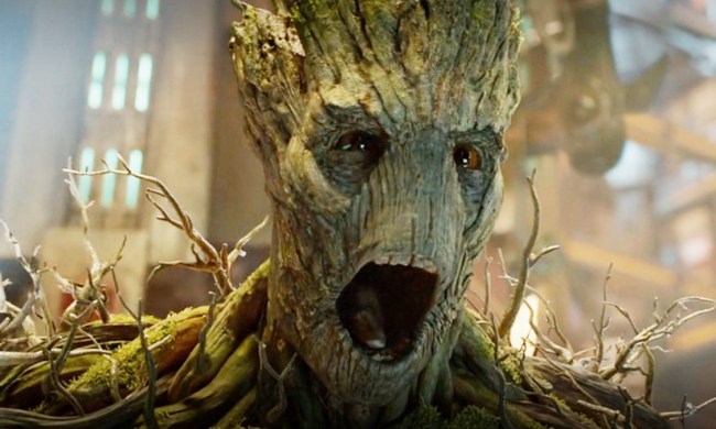 Groot screaming in anger in "Guardians of the Galaxy."