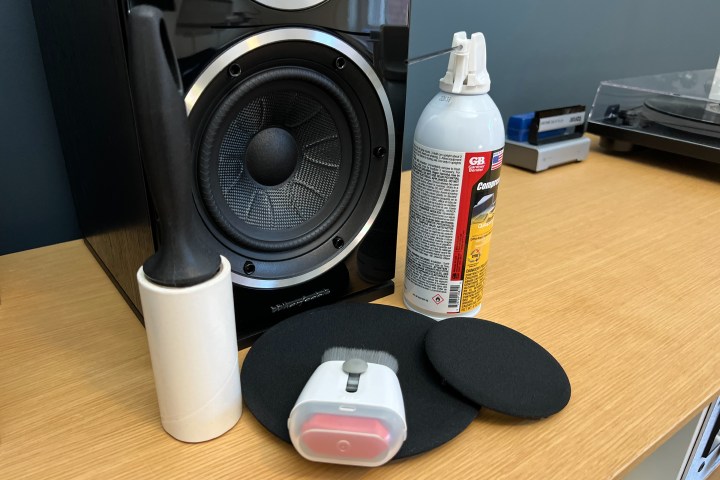 Tools for cleaning your speakers.