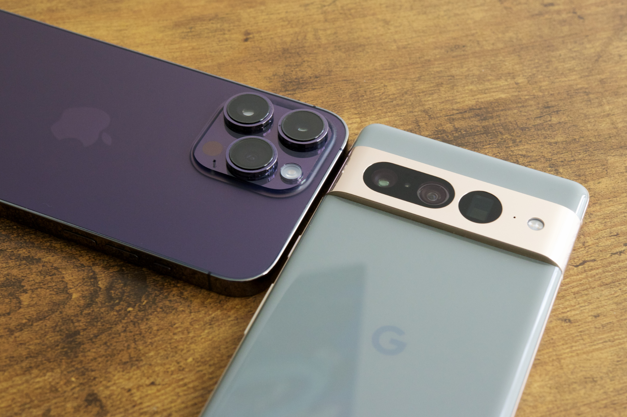 iPhone 14 Pro and Google Pixel 7 Pro.