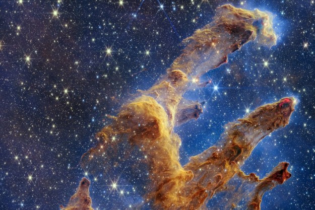 tech news The Pillars of Creation, imaged by the James Webb Space Telescope