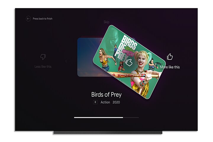 Improve your recommendations tool on Android TV.
