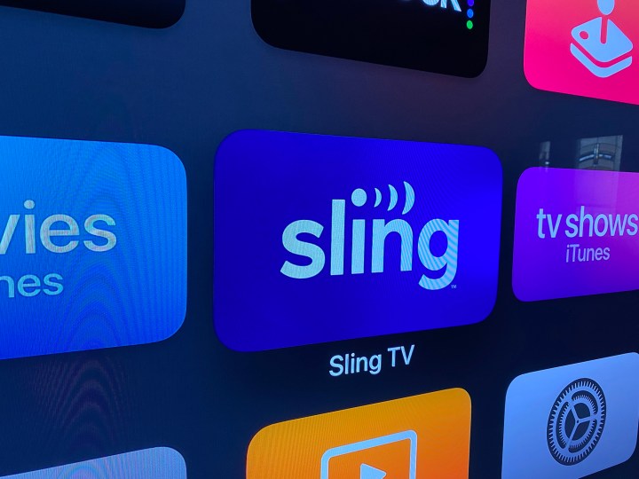 Sling TV sur Apple TV.