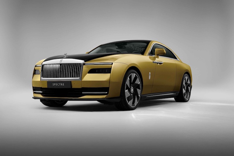 Rolls-Royce's Spectre, its first all-electric vehicle.