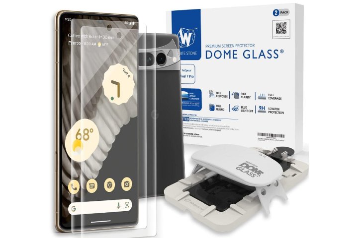 Whitestone Dome Glass Displayschutzfolie für Google Pixel 7 Pro.