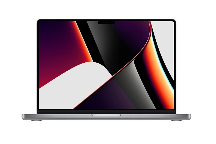 A 2021 Apple MacBook Pro on a white background.