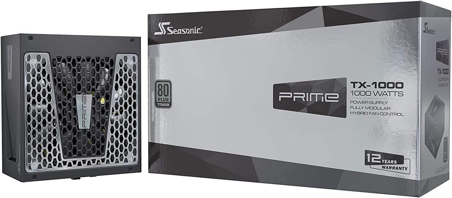 Caja y fuente de alimentación Seasonic Prime TX-1000.