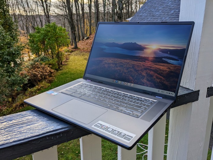 acer chromebook 516 ge review on railing outdoors