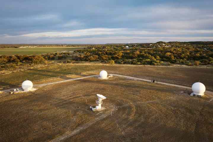 Satellite ground stations. 
