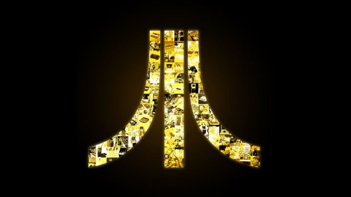The Atari logo appears successful gold.