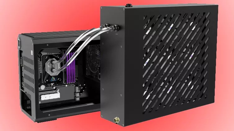 This Bykski external cooler is bigger than your PC