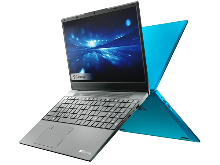 Two different colors of the Gateway 15-Inch Ultra Slim Notebook.