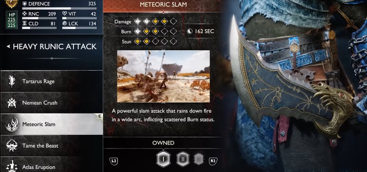 Meteorite slam attack page.
