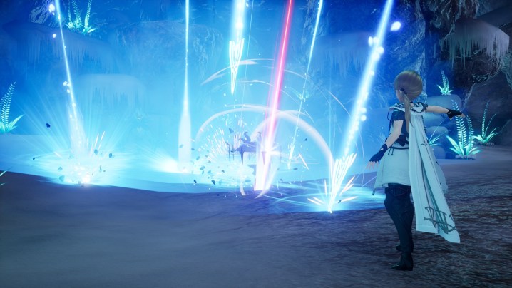 A player casting a spell in Harvestella.