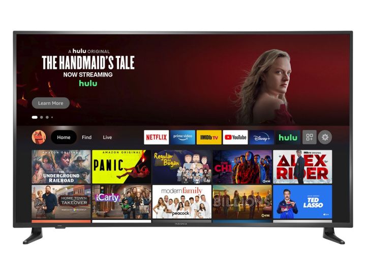The Insignia 55-inch F30 4K Smart Fire TV against a white background.