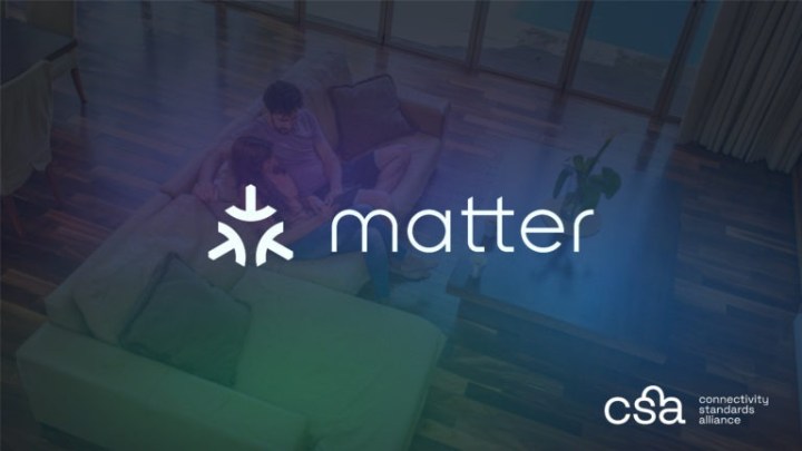 The Matter logo on a colorful background.