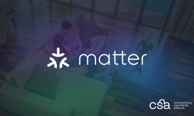 The Matter logo on a colorful background.
