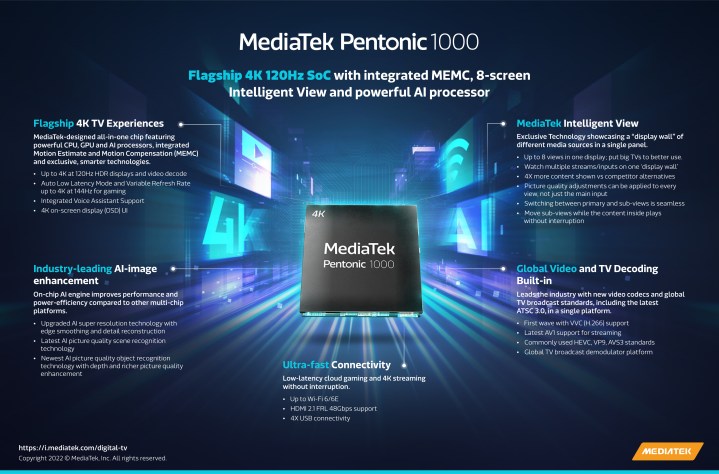 Infografía MediaTek Pentonic 1000.