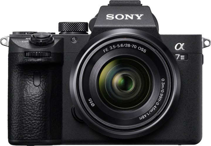 Sony Alpha a7 III Mirrorless front view.