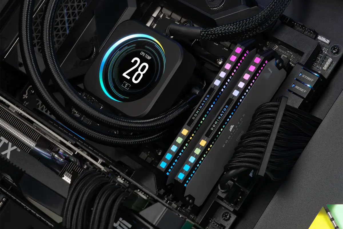 La memoria Corsair Dominator Platinum RGB DDR5 para AMD Ryzen 7000.