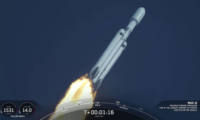 SpaceX's Falcon Heavy rocket heads to space on Tuesday, November 1, 2022.