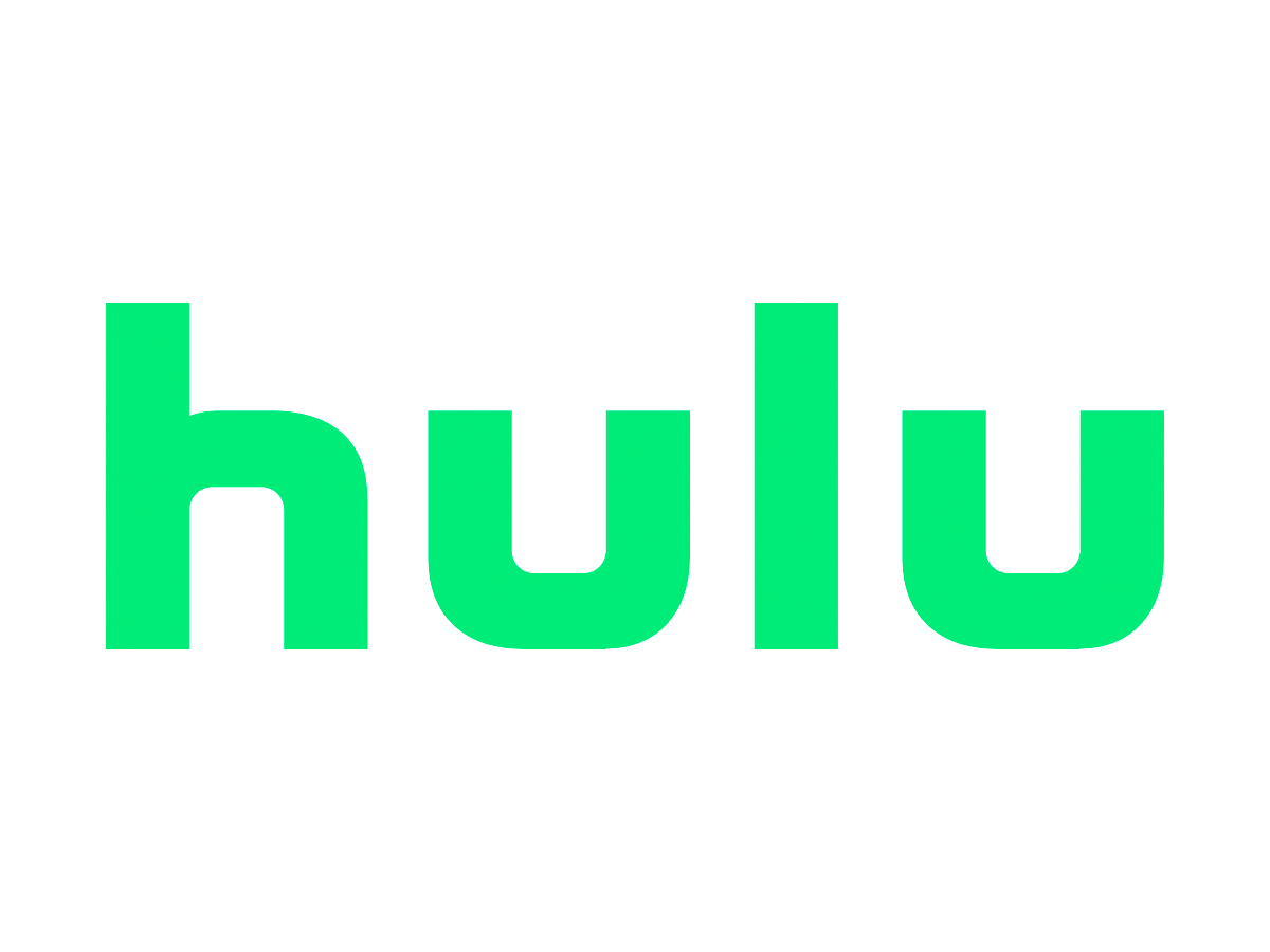 O logotipo verde do Hulu contra um fundo branco.