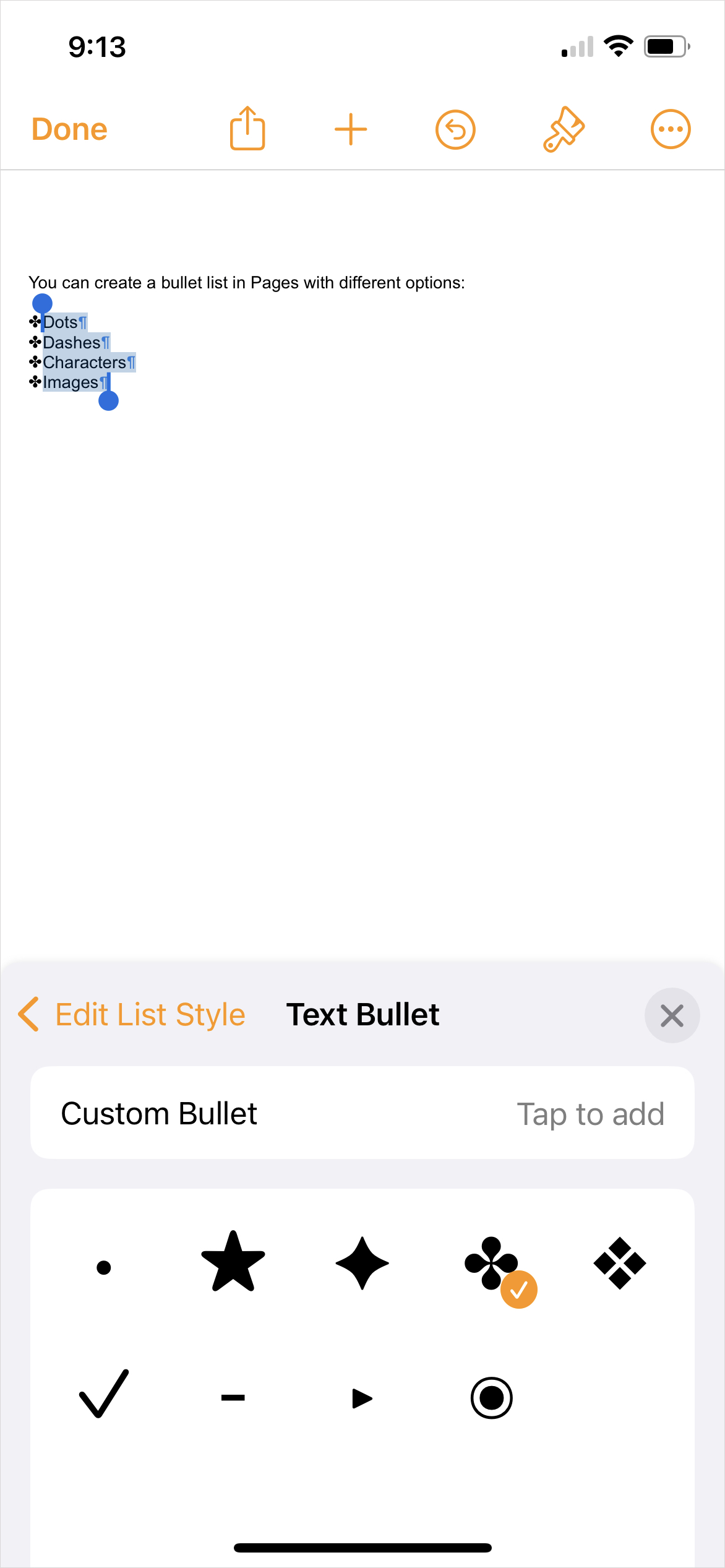How To Add Bullets In Apple Pages Digital Trends how-to-add-bullets-in-apple-pages-digital-trends