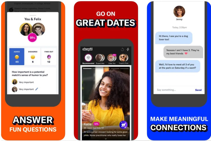 OkCupid dating app.