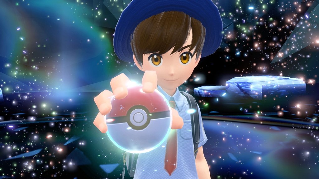 A Pokemon student holds a Pokeball in Pokemon Scarlet and Violet.