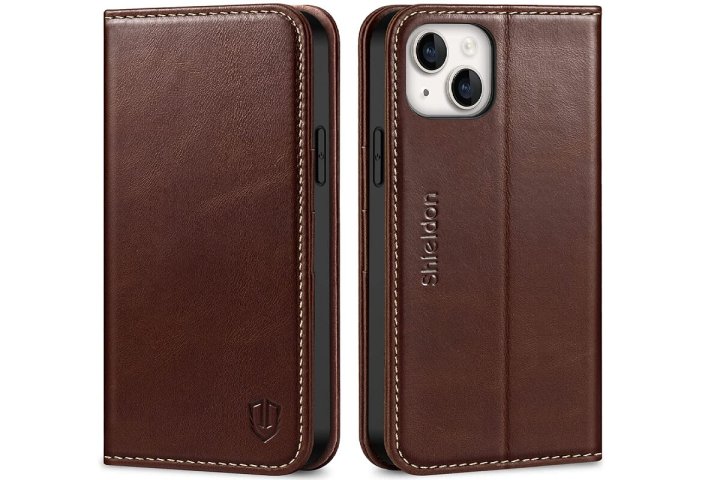 SHIELDON Wallet Case for iPhone 14 Plus.