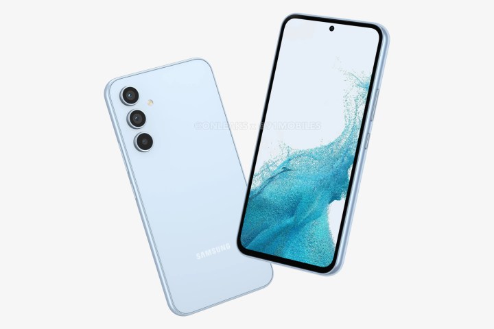 samsung galaxy a54 leak design render camera onleaks 3