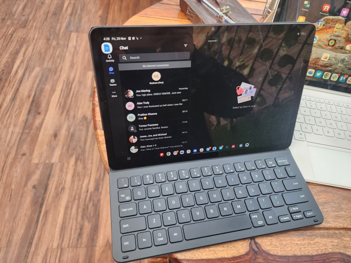 Executando o Microsoft Teams no Galaxy Tab S8.