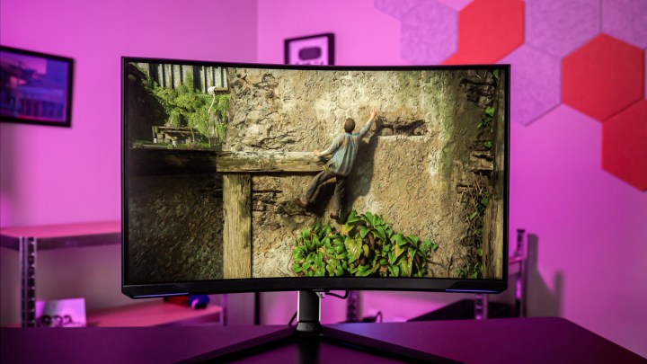 Uncharted Legacy of Thieves collection runs on Samsung Odyssey Neo G8.