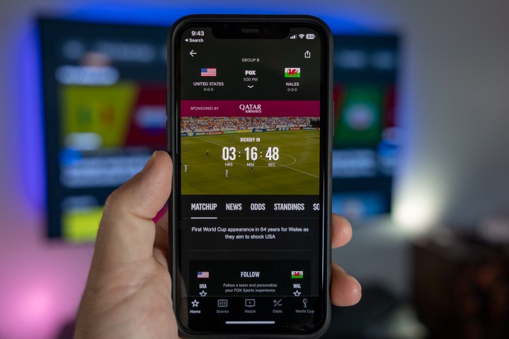 World Cup 2022 app.