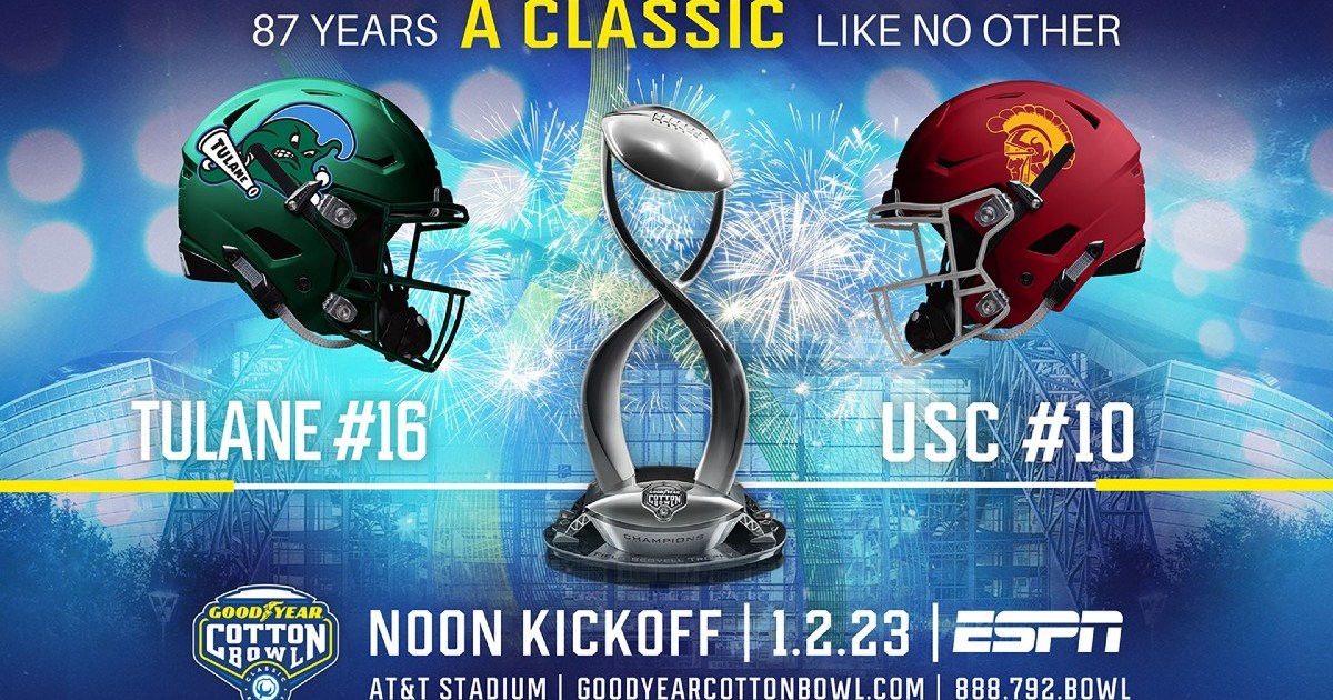 USC vs. Tulane live stream where to watch 2023 Cotton Bowl Digital