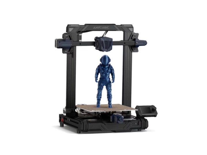 Anycubic Kobra Go 3D printer creating action figure model.