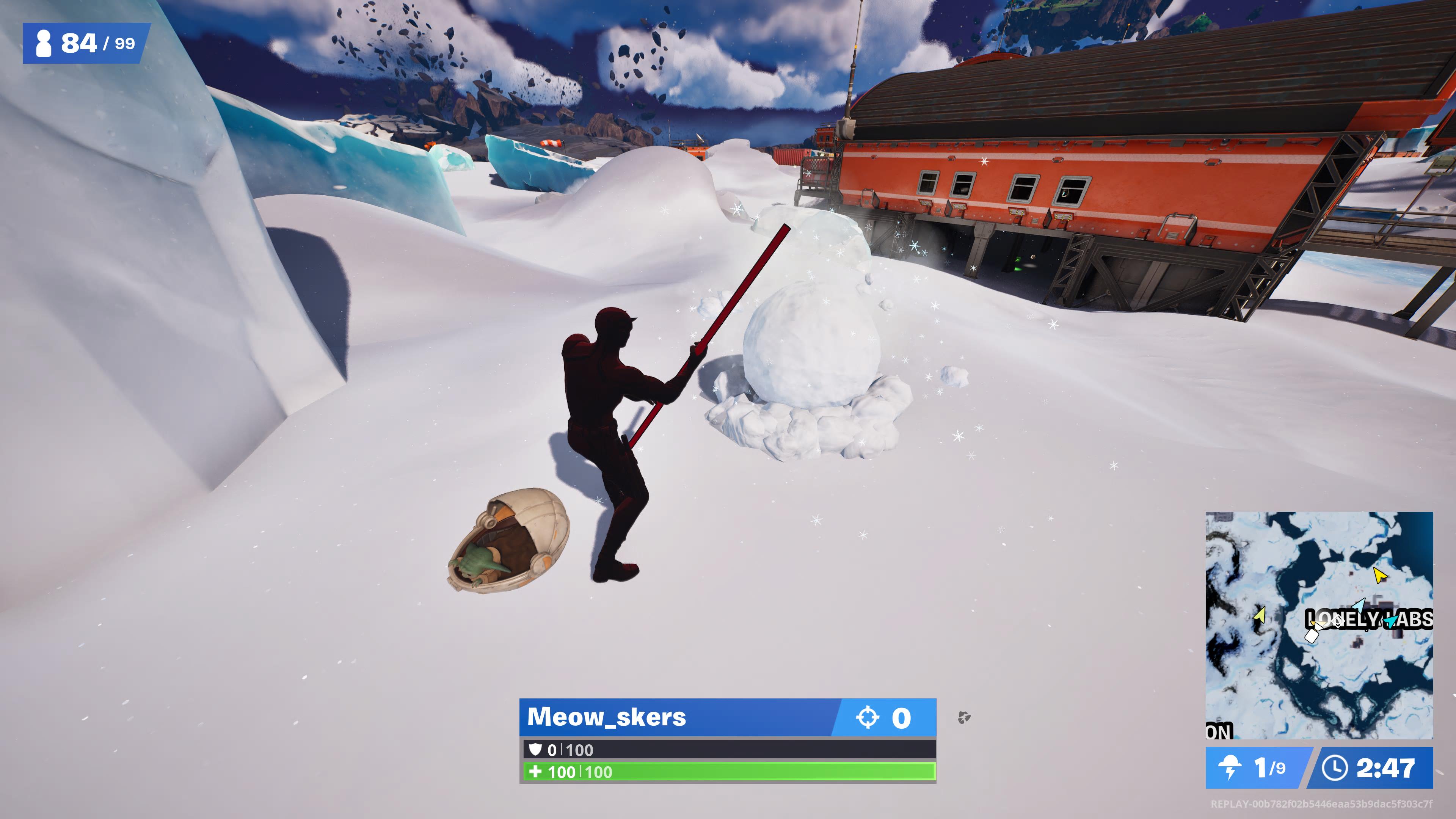 Guía de bola de nieve gigante de Fortnite: cómo esconderse dentro de una bola de nieve gigante para el Winterfest