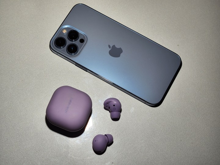 Galaxy Buds 2 Pro with iPhone 13 Pro Max