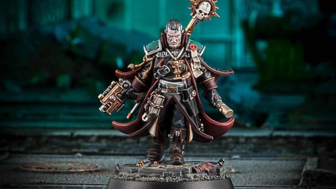 Tabletop figure for Inquisitor Eisenhorn from Warhammer 40000.