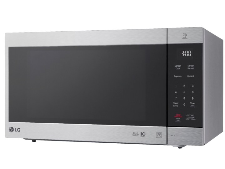 The LG NeoChef 1.5 Cu. Ft. Countertop Microwave on a white background.