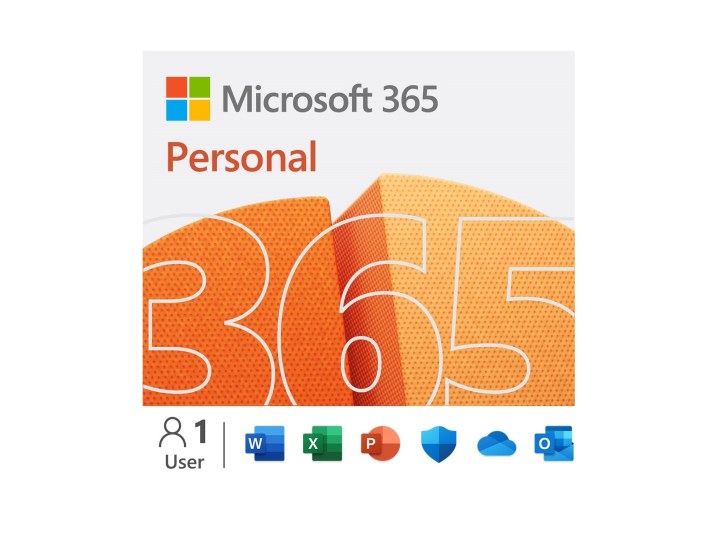 Microsoft 365 Personal 1-year for 1-person cover image.