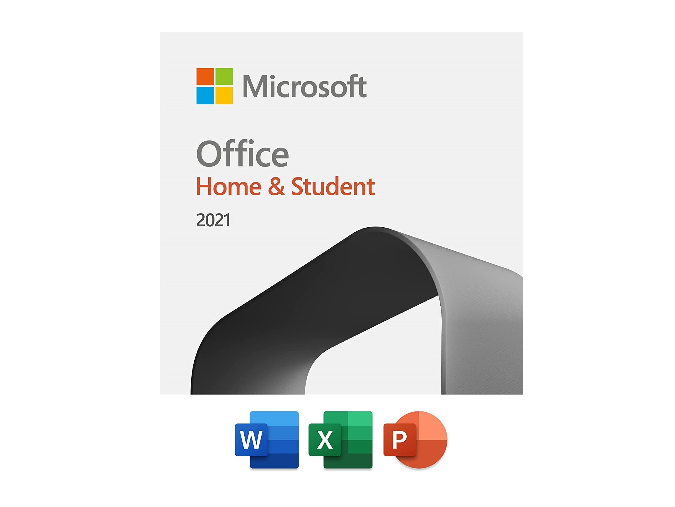 Microsoft Office Home & Student 2021 local license cover image.