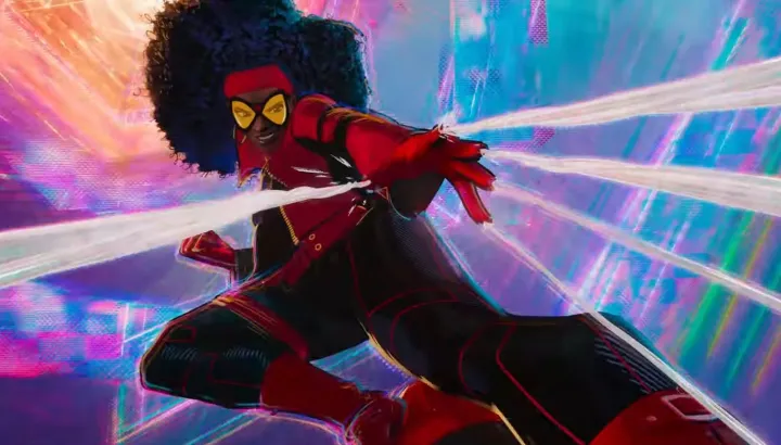 Jessica dibujó en "Spider-Man: Across the Spider-Verse".