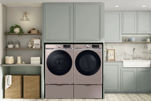 Samsung Washer and Dryer in a house.