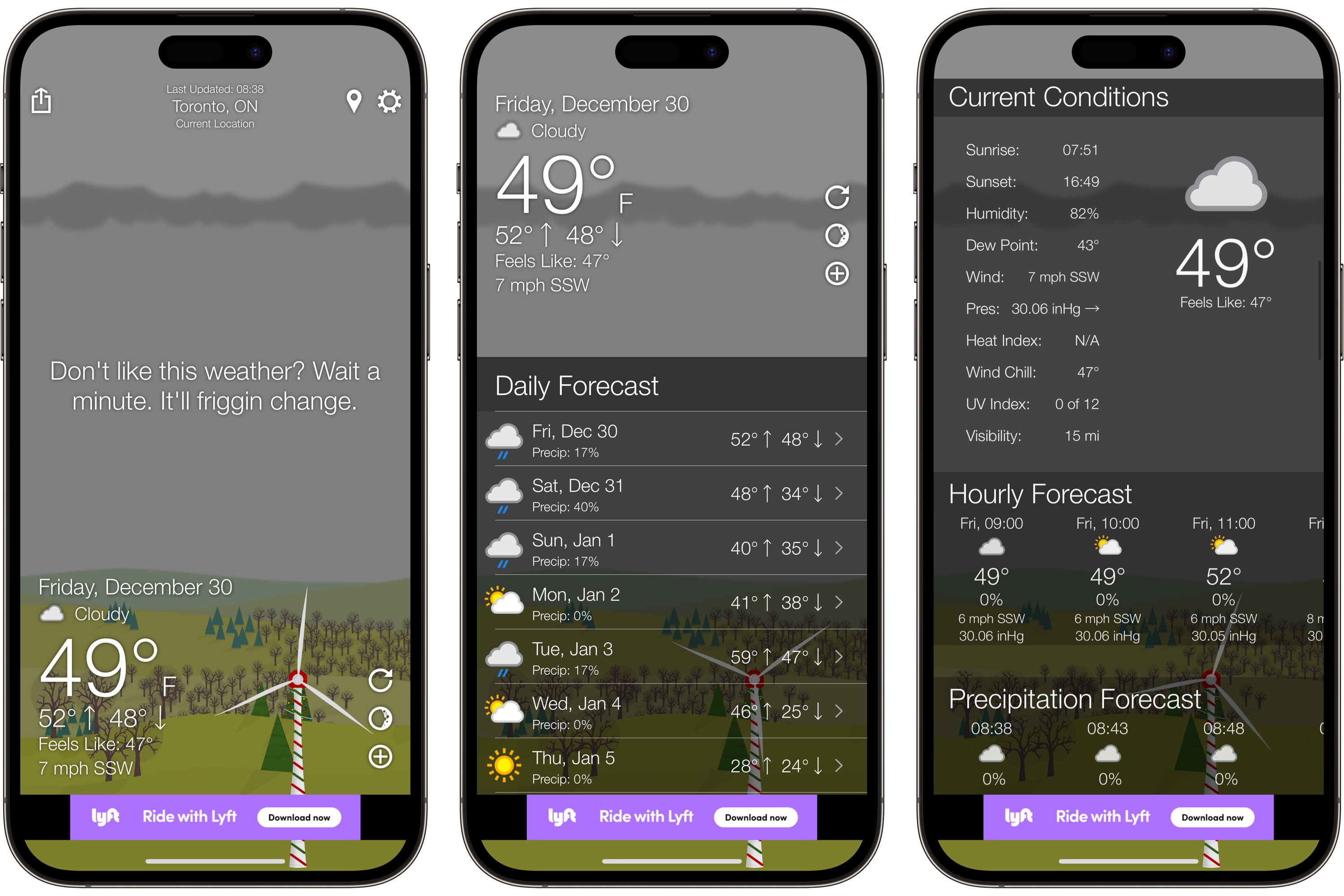What the Forecast Wetter-App für iPhone.