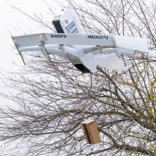 Amazon starts drone delivery trials in California and
Texas
