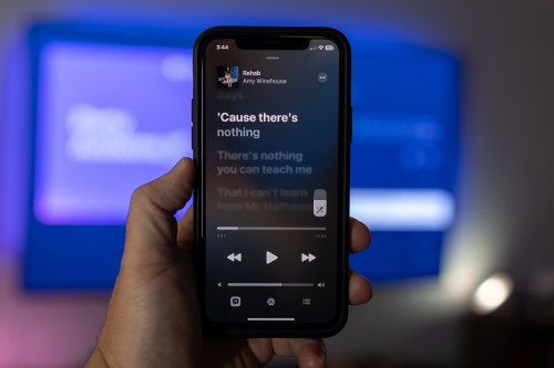 Apple Music Sing on an iPhone.