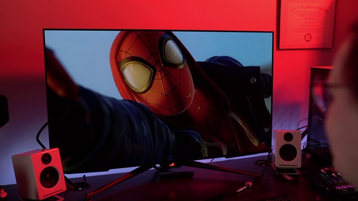 Spider-man in esecuzione sull'Asus ROG PG42UQG.