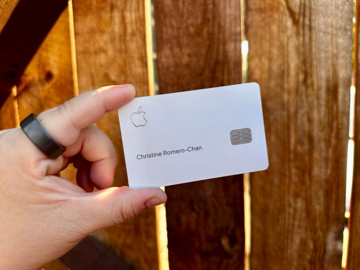 The front of the Apple Card
